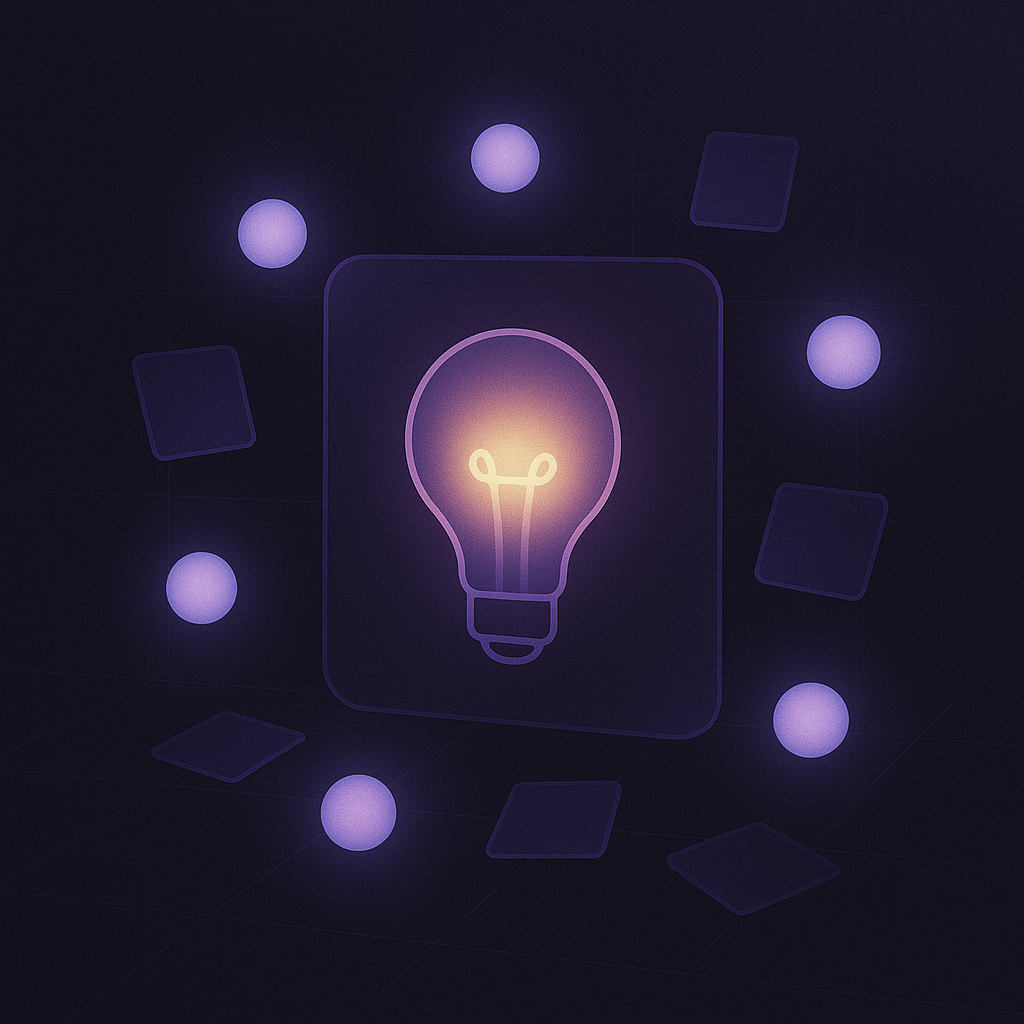 Ideation agents clustering on glass panel